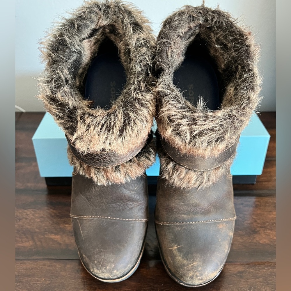 Sorel Joan of Arctic Wedge Ankle Boots~7.5 - Picture 2 of 6